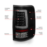 ANZO 2004-2006 Ford F-150 LED Tail Lights w/ Light Bar Black Housing Smoke Lens - 311343