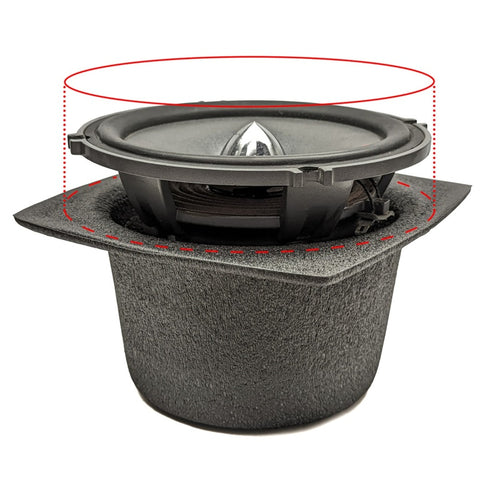 DEI Speaker Baffles 6-1/2in Round Slim Pair - 50331