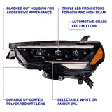 Form Lighting 2014-2024 Toyota 4Runner Sequential LED Projector Headlights (Pair) - FL0017