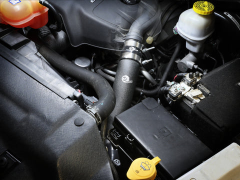 aFe 16-19 RAM 1500 V6 3.0L (TD) BladeRunner 3in Aluminum Hot Charge Pipe - Black - 46-20498-B