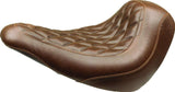 Mustang 18-21 Harley Low Rider, Sport Glide Wide Tripper Solo Seat Diamond Stitch - Brown - 83041