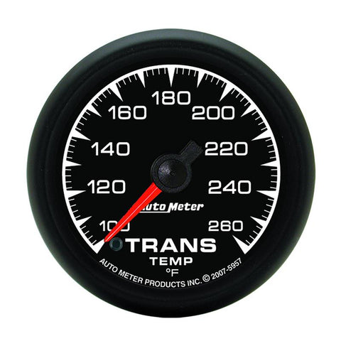 Autometer ES 52.4mm Full Sweep Electronic 100-260 Degree F Transmission Temperature Gauge - 5957