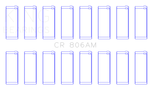 King Chrysler 361Cl/383Cl (Size Standard) Connecting Rod Bearing Set - CR806AM