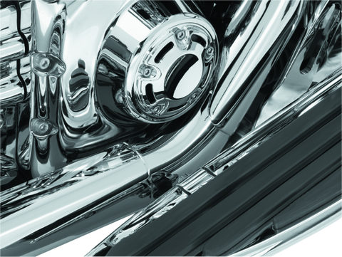 Kuryakyn Bridge The Gap Heat Shield 93-08 Touring Models Chrome - 9196