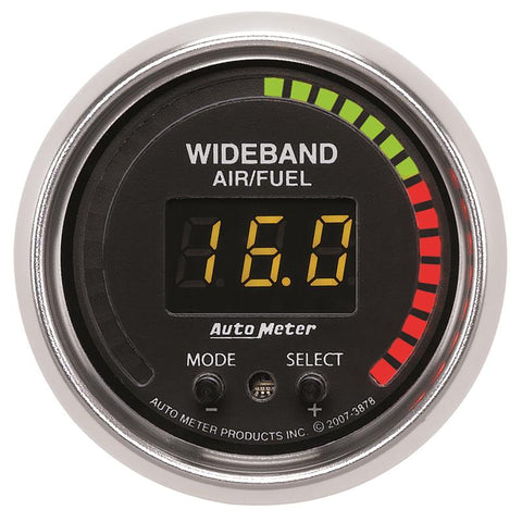 Autometer GS 52mm AFR or LAMBDA Digital Wideband Air/Fuel Ratio PRO Wideband A/F Kit - 3878