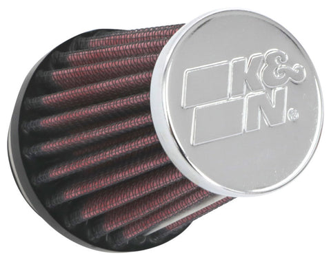 K&N Universal Chrome Filter 1 9/16 inch FLG / 2 5/8 inch Bottom / 2 inch Top / 3 inch Height - RC-2290