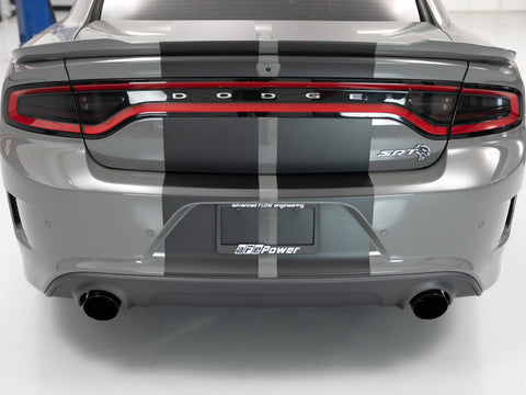 aFe MACH Force-XP 4-1/2in Black OE Replacement Exhaust Tips - 15-19 Dodge Charger/Hellcat - 49C32068-B