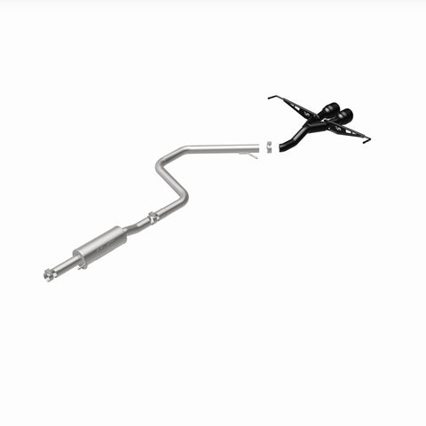 MagnaFlow 2019 Hyundai Veloster 1.6L 2.5in Center Exit Stainless Steel Cat-Back Exhaust w/Blk Tips - 19455