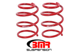 BMR 05-14 S197 Mustang GT Front Handling Version Lowering Springs - Red - SP066R