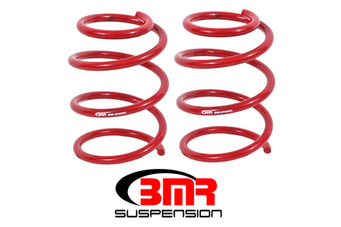 BMR 05-14 S197 Mustang GT Front Handling Version Lowering Springs - Red - SP066R