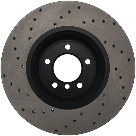 StopTech 07-10 BMW 335i Cross Drilled Left Front Rotor - 128.34093L
