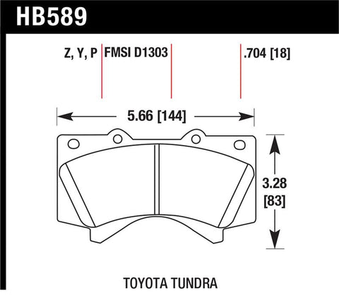 Hawk LTS Street Brake Pads - HB589Y.704