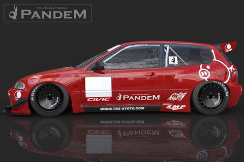 GReddy 92-95 Honda Civic EG Hatchback Pandem Rocket Bunny Side Skirts - 17050113
