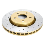 DBA 06-10 Jeep Commander Front Drilled & Slotted Street Series Rotor - 2530X