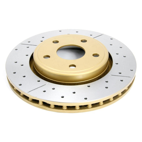 DBA 06-10 Jeep Commander Front Drilled & Slotted Street Series Rotor - 2530X