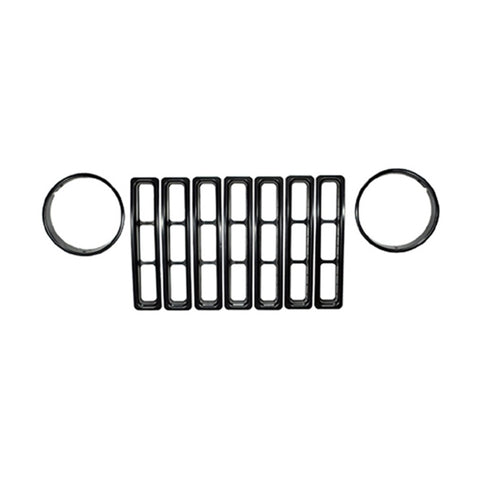 Rugged Ridge Headlight Bezels Black 97-06 Jeep Wrangler - 12419.23