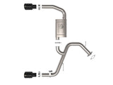 aFe Takeda Hyundai Elantra N 22-23 L4-2.0L (t) 3in SS Axle-Back Exhaust System w/ Black Tips - 49-37027-B