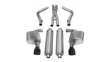 Corsa 2012-2014 Dodge Charger SRT-8 6.4L V8 Black Xtreme Cat-Back Exhaust - 14464BLK