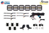 Diode Dynamics Bronco SS5 6-Pod CrossLink Grille Lightbar Kit Pro - Yellow Combo - DD7271
