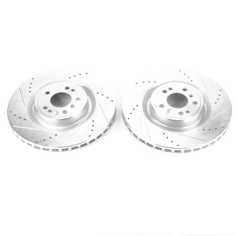 Power Stop 13-16 Mercedes-Benz GL350 Front Evolution Drilled & Slotted Rotors - Pair - EBR1463XPR