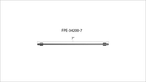 Fleece Performance 7in High Pressure Fuel Line (8mm x 3.5mm Line M14x1.5 Nuts) - FPE-34200-7