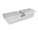 Tradesman Aluminum Gull Wing Cross Bed Truck Tool Box w/Push Button (70in.) - Brite - 9150PB