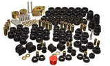 Energy Suspension 07-11 Jeep JK 4dr Black Hyper-Flex Master Bushing Set - 2.18108G