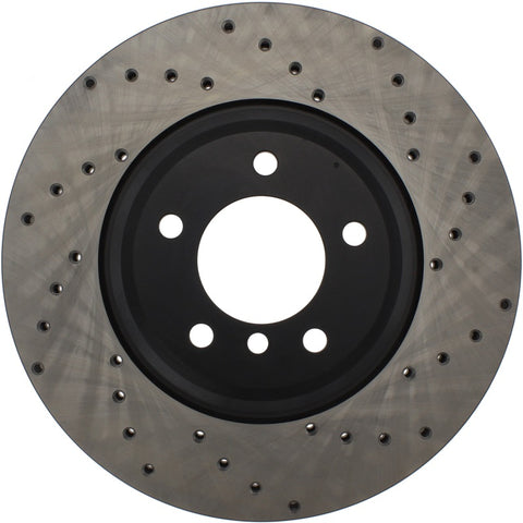 StopTech 07-13 BMW 3 Series Cryo Drilled Sport Left Front Rotor - 128.34093CL