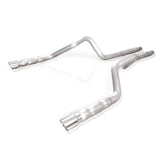 Stainless Works 2011-14 Mustang GT/2011-2012 Shelby GT500 3in Catback Retro Chambered Mufflers - M12CB3HDR