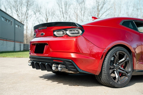 Corsa 2016-2024 Chevrolet Camaro SS / ZL1 Valved Axle-Back Exhaust w/ Carbon Fiber Quad Tips - 21789CF