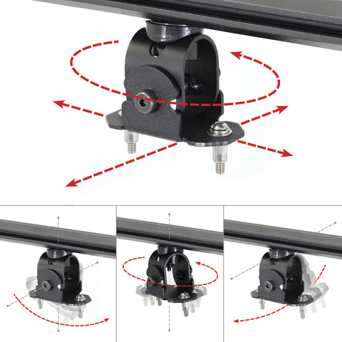 Go Rhino Adjustable Multi-Axis Mounting Kit for SRM Rack - 5910000T