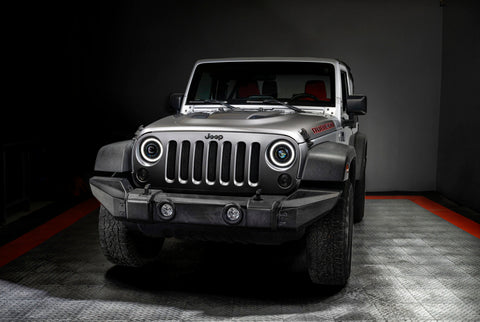 ORACLE Lighting 0718 Jeep Wrangler JK Oculus 7in Switchback Bi-LED Projector Headlights - 5876-023