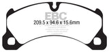 EBC 10+ Porsche Cayenne 3.6 Yellowstuff Front Brake Pads - DP42162R