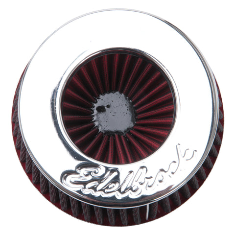 Edelbrock Air Filter Pro-Flo Series Conical 6 7In Tall Red/Chrome - 43641
