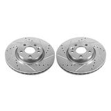 Power Stop 12-15 Land Rover Range Rover Evoque Front Evolution Drilled & Slotted Rotors - Pair - EBR1000XPR
