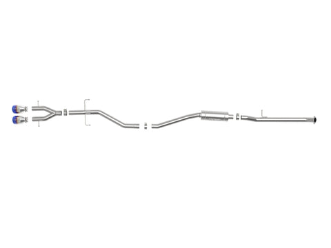 aFe Takeda 2.5in 304SS Cat-Back Exhaust System 17-20 Honda Civic SI Coupe L4-1.5L (t) - BL Flame Tip - 49-36620-L