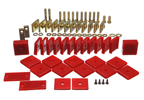 Energy Suspension Toy Land Cruiser Body Mount Set - Red - 8.4104R