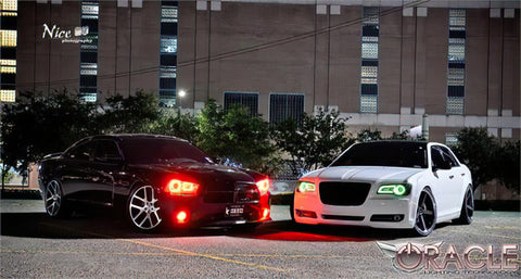 Oracle 11-19 Chrysler 300C DRL Upgrade w/ Halo Kit - ColorSHIFT w/ 2.0 Controller - 2642-333
