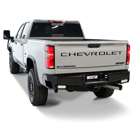 Westin 19-20 Chevy Silverado 1500 HDX Bandit Rear Bumper - Black - 58-341185