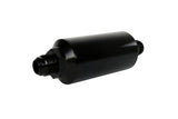 Aeromotive In-Line Filter - AN -10 size Male - 10 Micron Microglass Element - Bright-Dip Black - 12385