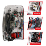 ANZO 2000-2006 Chevrolet Suburban LED Taillights Red/Clear - 311001