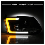 Spyder 09-16 Dodge Ram 1500 Ver 2 Proj Headlight - Light Bar Turn Signal - Blk - PRO-YD-DR09V2-SB-BK - 5086266
