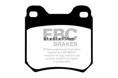 EBC 97-01 Cadillac Catera 3.0 Greenstuff Rear Brake Pads - DP2675