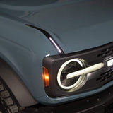 Putco 22-24 Ford Bronco Luminix DRL LED Light Hood Limb Riser (Factory Hood Side Hinge Replacements) - 50001