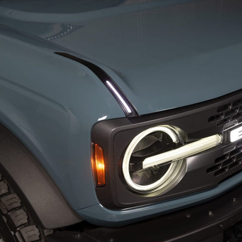 Putco 22-24 Ford Bronco Luminix DRL LED Light Hood Limb Riser (Factory Hood Side Hinge Replacements) - 50001