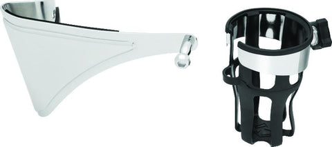 Kuryakyn Reflex Drink Holder Right Side HD Touring Passenger Mount 14 and Up Chrome - 6486