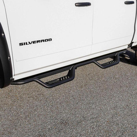 Westin 14-18 Chevrolet Silverado/GMC Sierra Crew Cab Outlaw Nerf Step Bars (Excl. Diesel) -Text. Blk - 20-13725