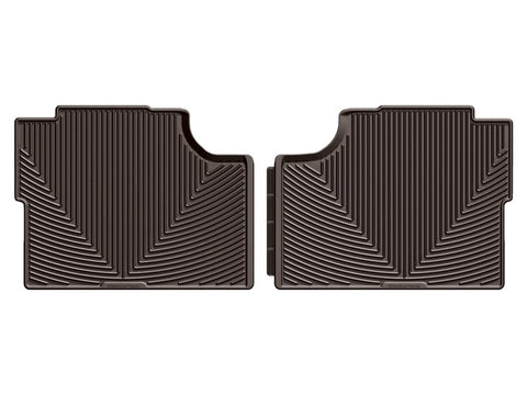 WeatherTech 17+ Ford F-250 / F-350 / F-450 / F-550 Crew Cab Rear Rubber Mats - Cocoa - W409CO
