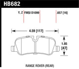 Hawk 05-09 Range Rover LR3 D1099 LTS Street Rear Brake Pads - HB682Y.657
