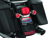 Kuryakyn Curved License Plate Mount Black - 3149